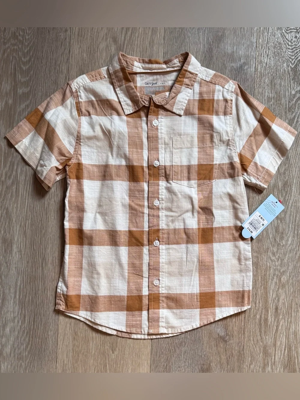 3 Boys Collared Button Down Shirts Size Small (6/7) Art Class, Cat & Jack
